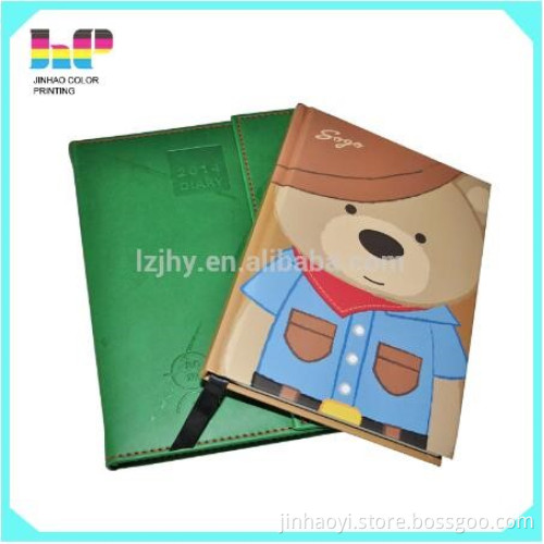 pocket book printing pu leather notebook